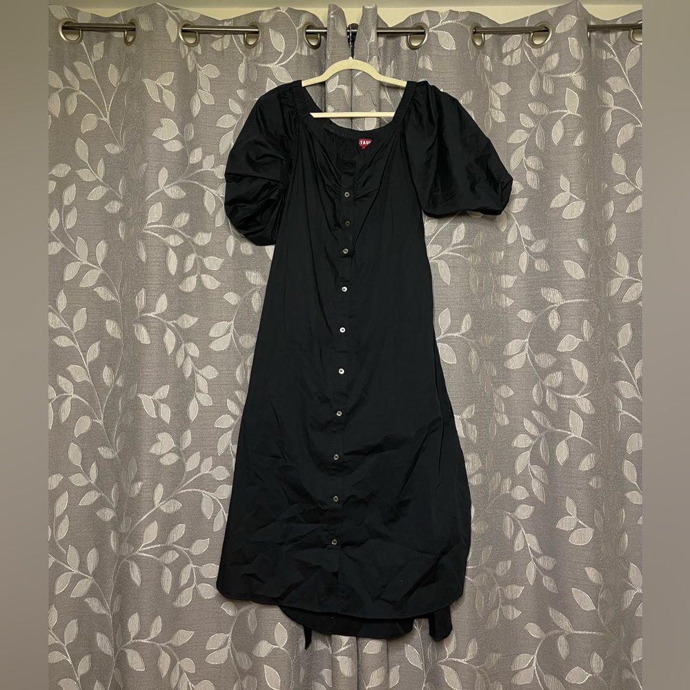 STAUD Reese Belted Dress Black - Picture 7 of 9